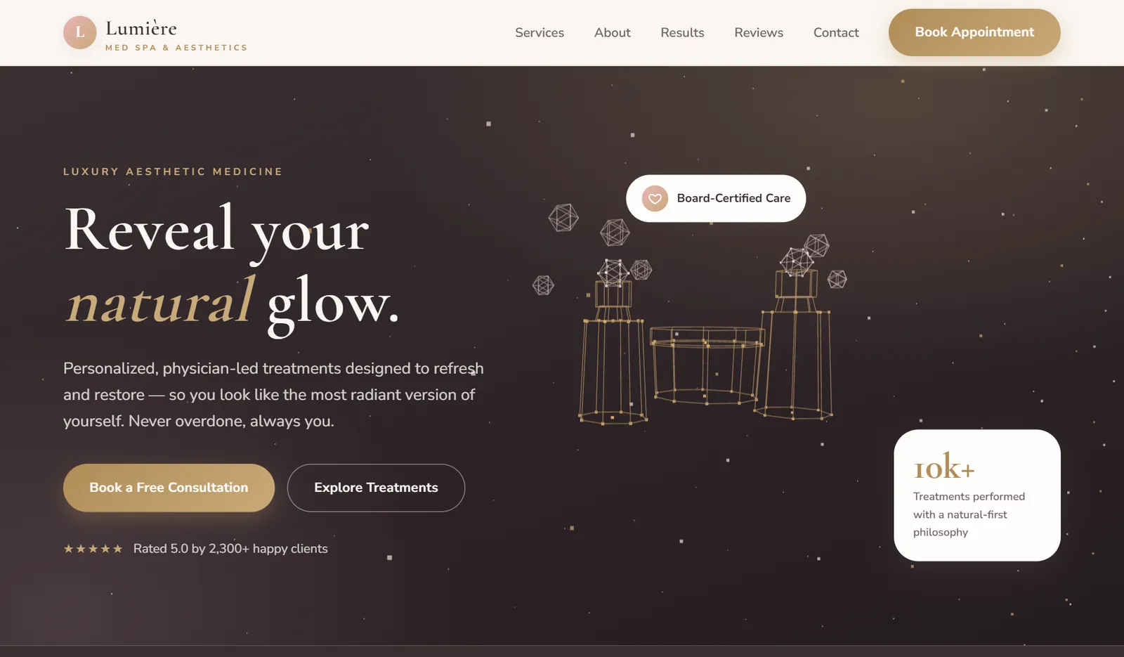 Lumière medspa website